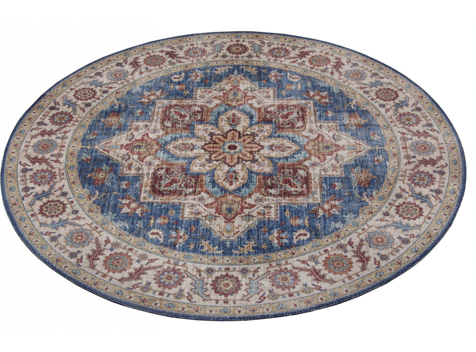 Kusový koberec Asmar 104001 Jeans/Blue circle