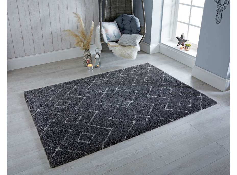 Kusový koberec Dakari Imari Grey/White