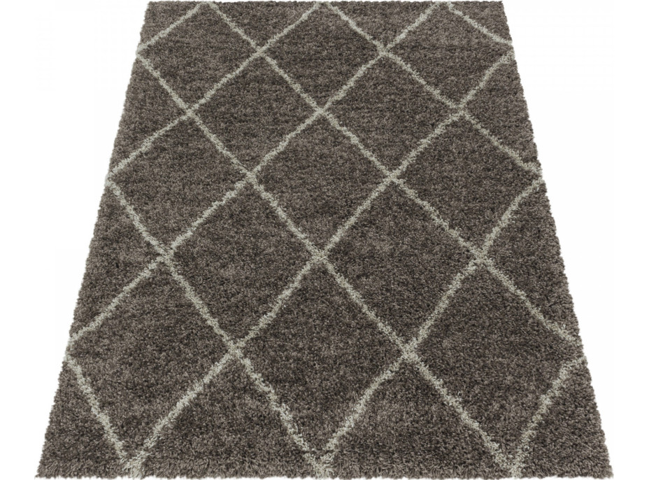 Kusový koberec Alvor Shaggy 3401 taupe