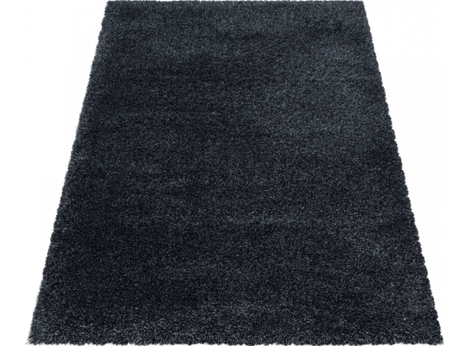 Kusový koberec Fluffy Shaggy 3500 anthrazit