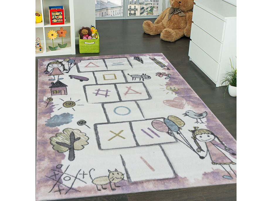 Detský koberček Smart Kids 22923 Pink