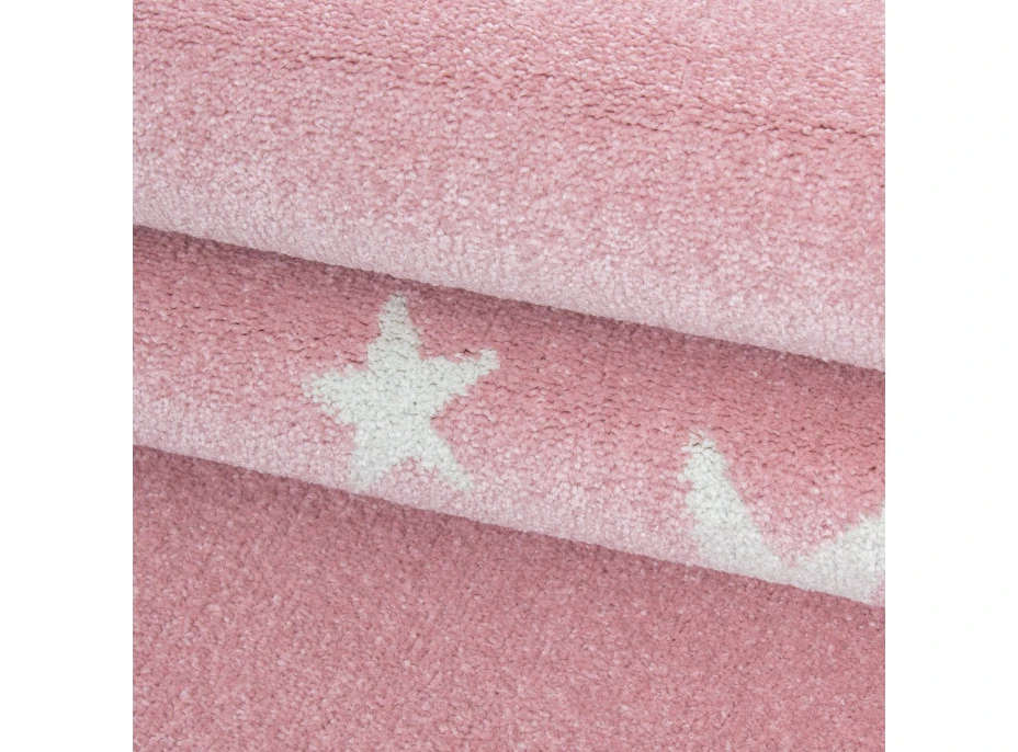 Detský kusový koberec Bambi 870 pink circle