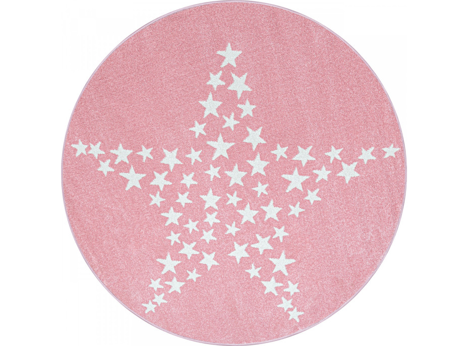 Detský kusový koberec Bambi 870 pink circle