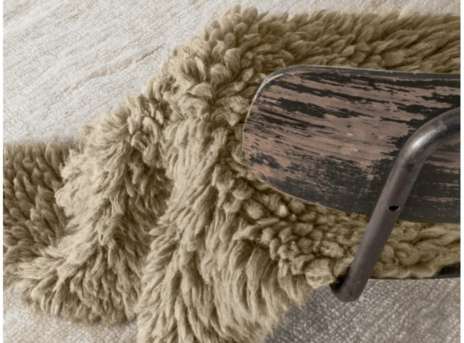 Vlnený koberec Woolly - Sheep Beige