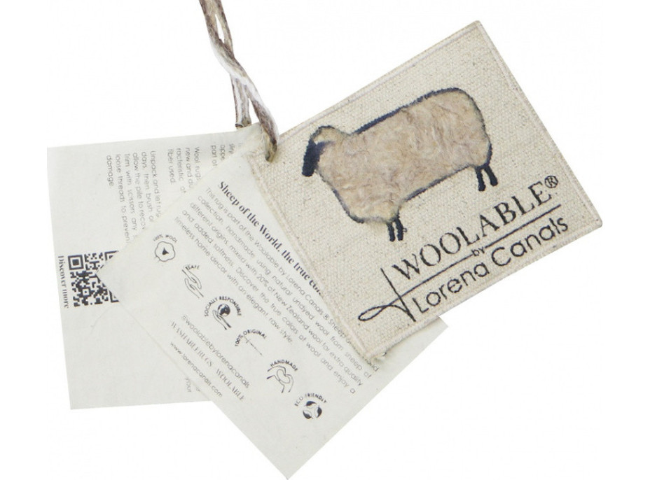 Vlnený koberec Woolly - Sheep Beige