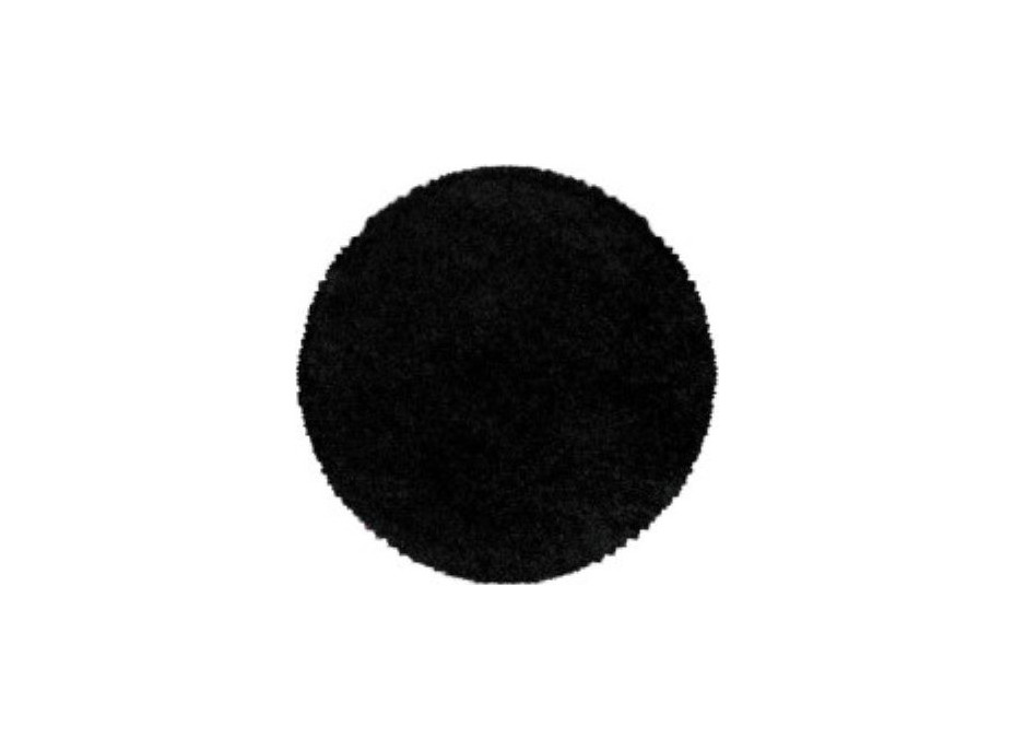 Kusový koberec Sydney Shaggy 3000 black circle
