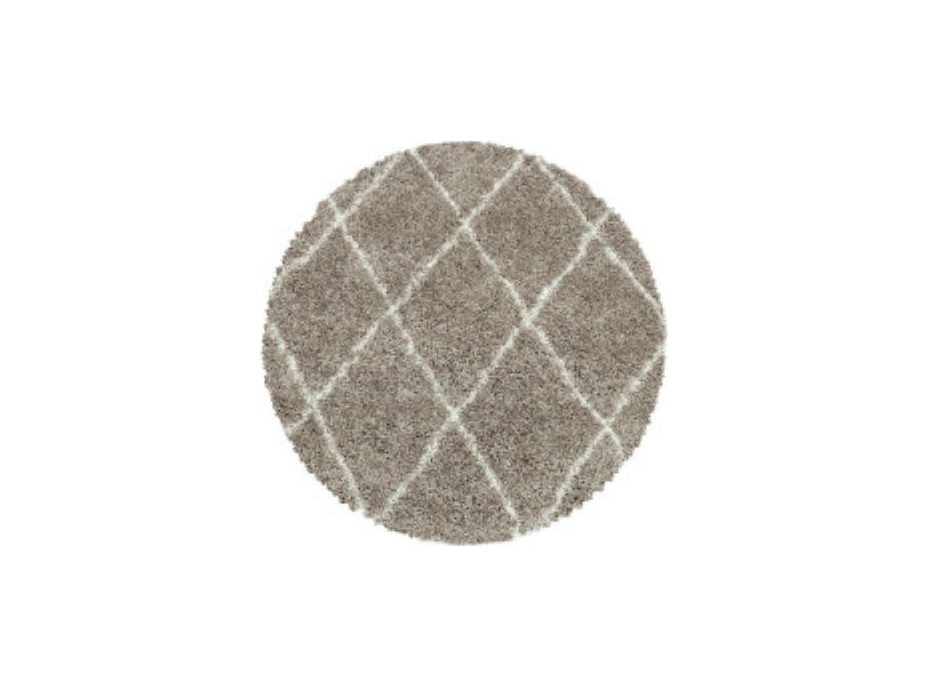 Kusový koberec Alvor Shaggy 3401 beige circle