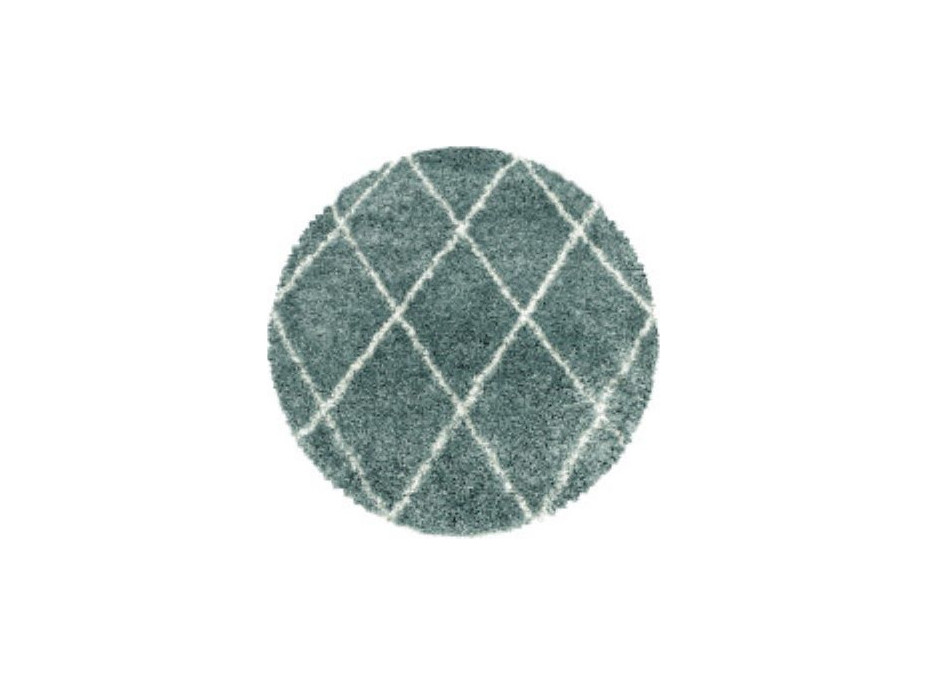Kusový koberec Alvor Shaggy 3401 blue circle