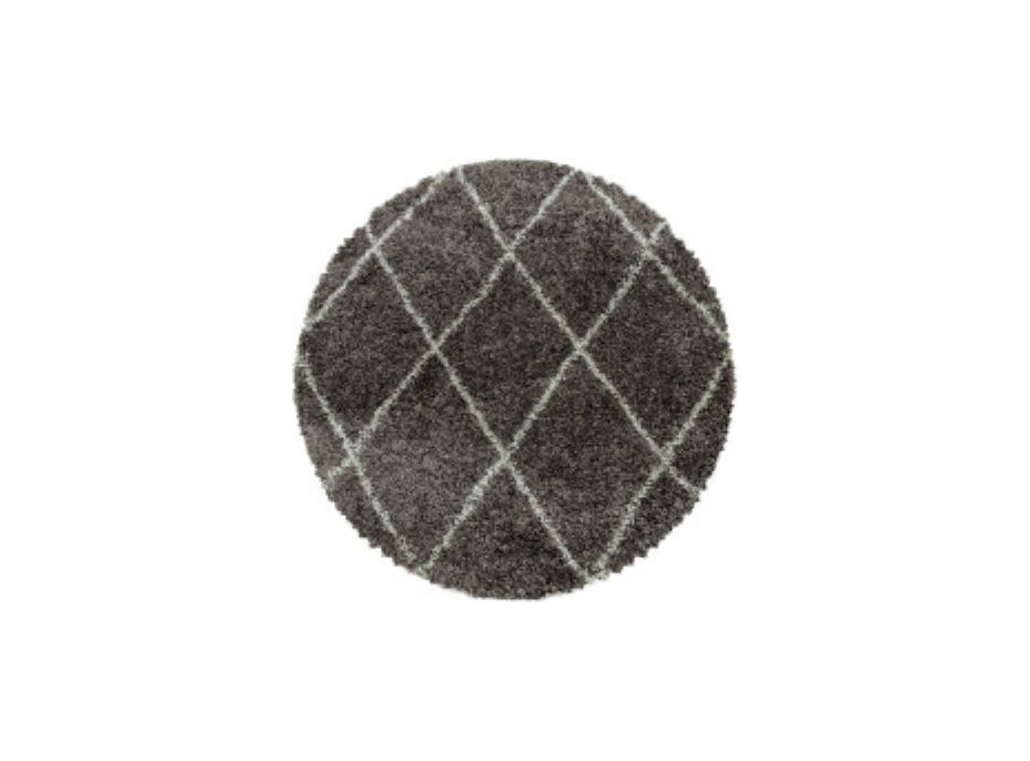Kusový koberec Alvor Shaggy 3401 taupe circle