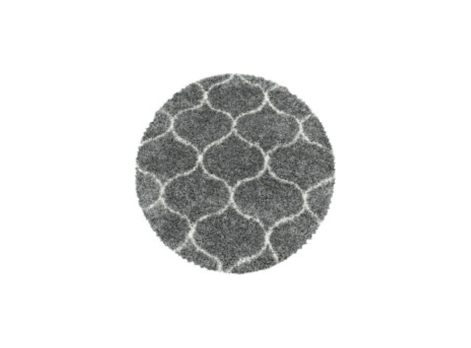 Kusový koberec Salsa Shaggy 3201 grey circle
