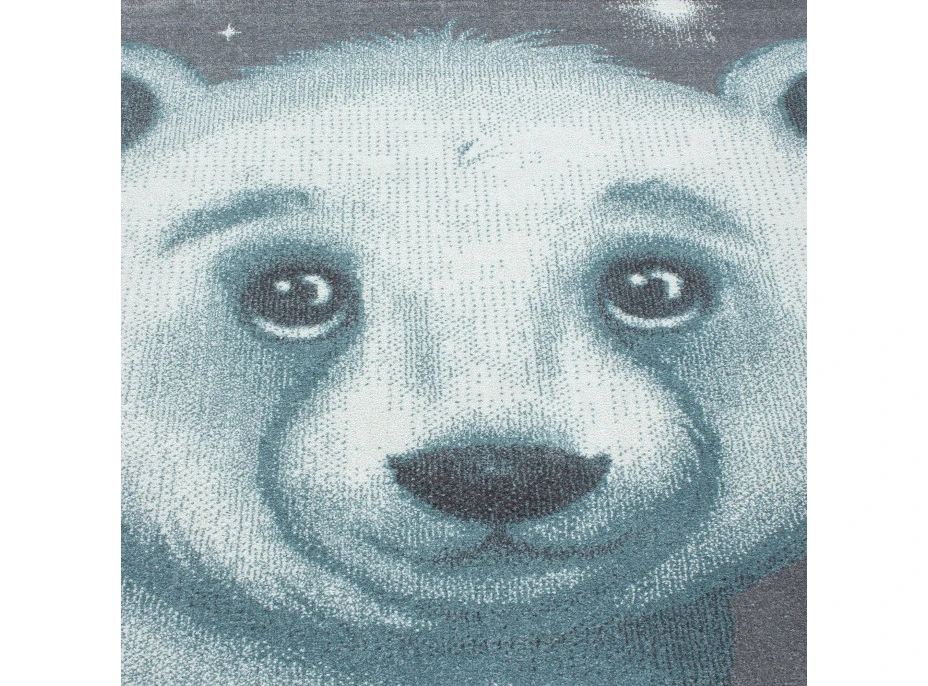 Detský kusový koberec Bambi 810 blue circle