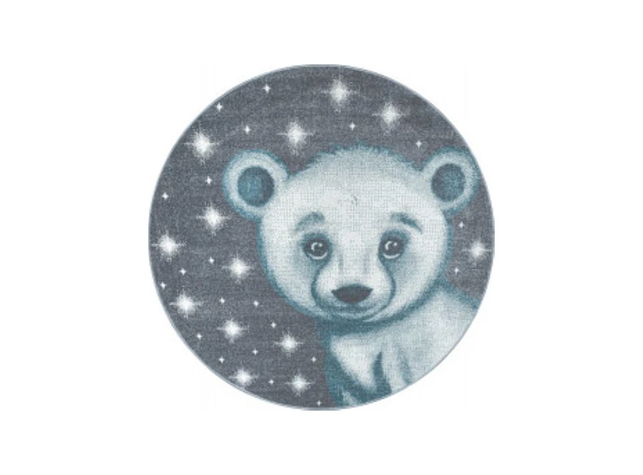 Detský kusový koberec Bambi 810 blue circle