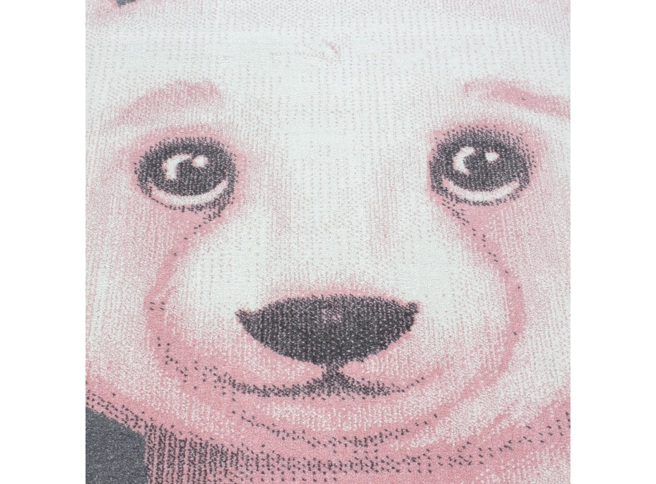Dětský kusový koberec Bambi 810 pink circle