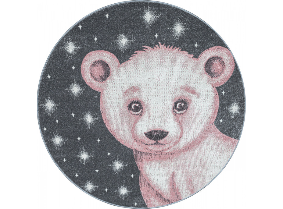 Detský kusový koberec Bambi 810 pink circle