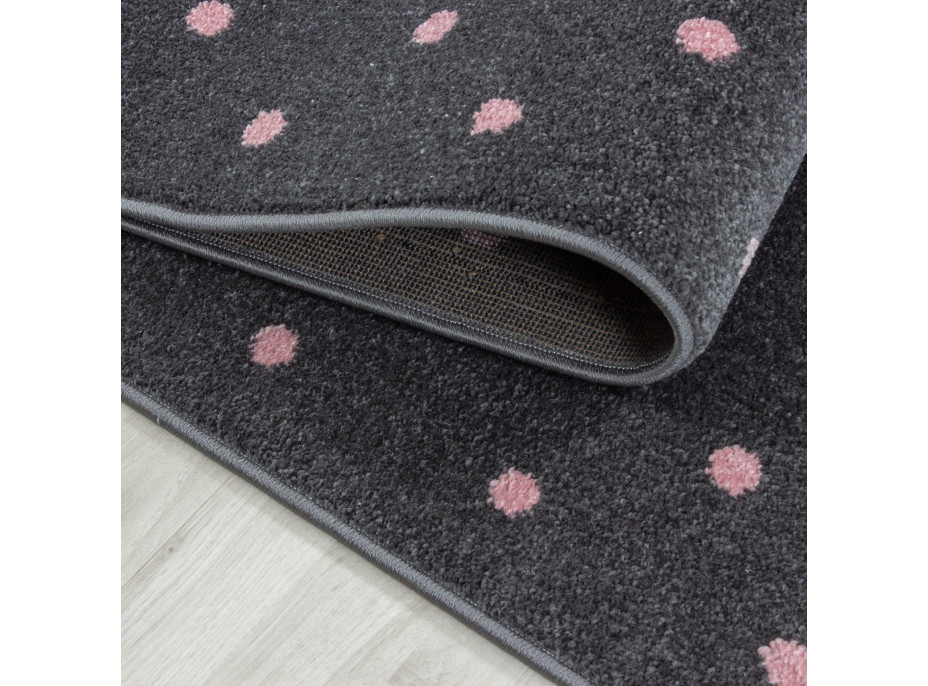Detský kusový koberec Bambi 830 pink circle