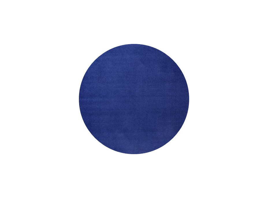 Modrý okrúhly kusový koberec Fancy 103007 blue circle