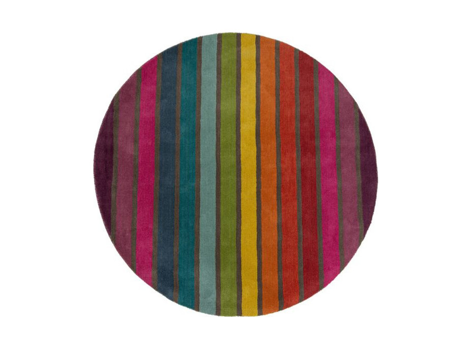 Ručne všívaný kusový koberec Illusion Candy Multi circle