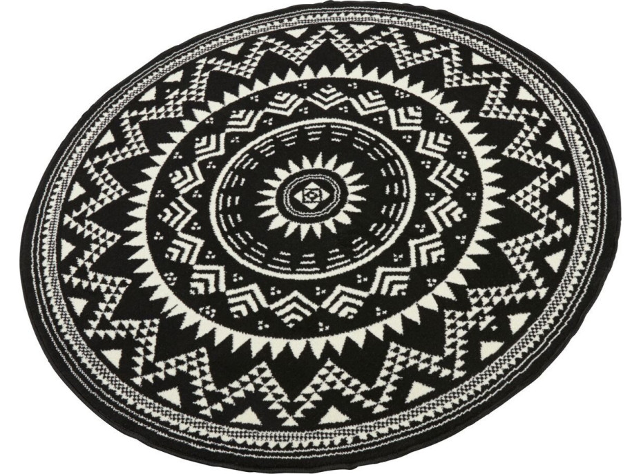 Kusový koberec Celebration 103441 Valencia Black kruh
