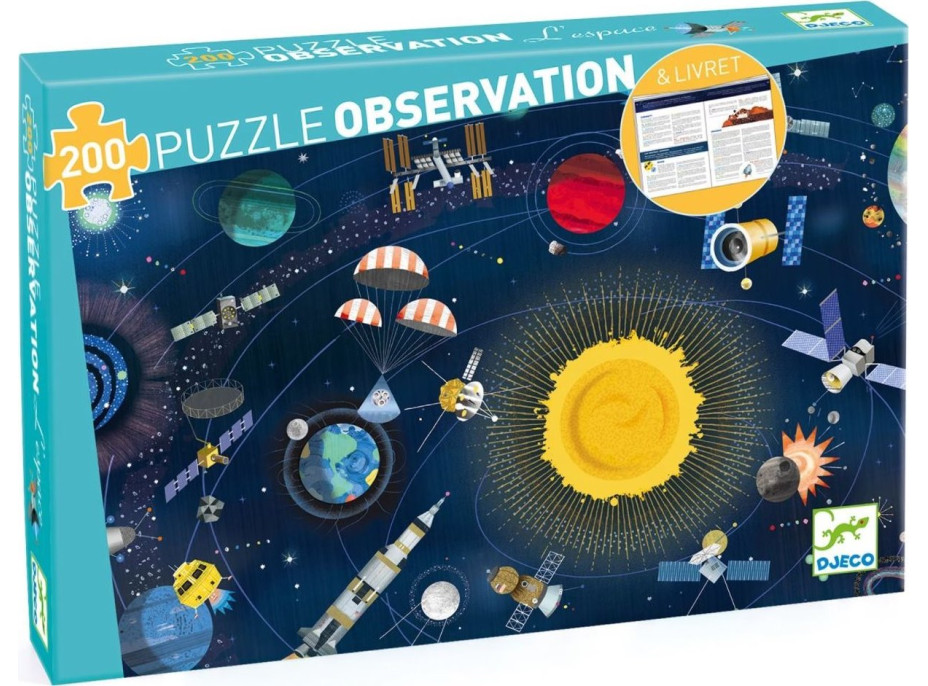 DJECO Puzzle Observation: Vesmír 200 dielikov