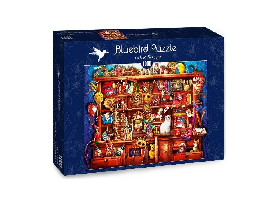 BLUEBIRD Puzzle Stará polica s hračkami 1000 dielikov