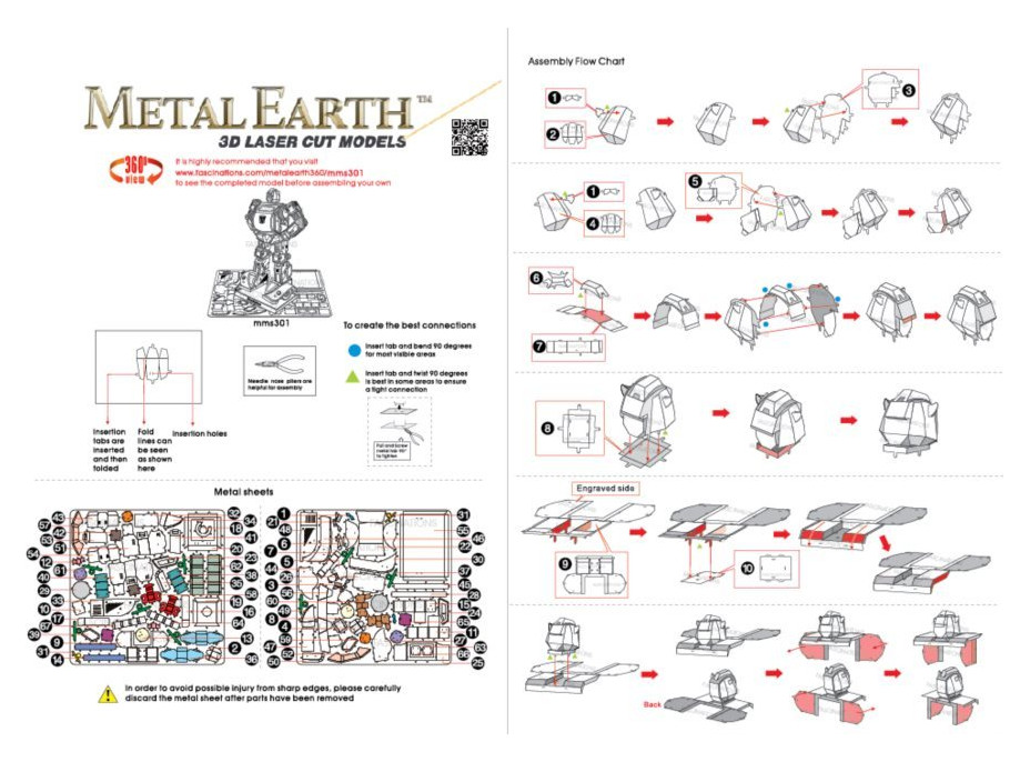 METAL EARTH 3D puzzle Transformers: Bumblebee