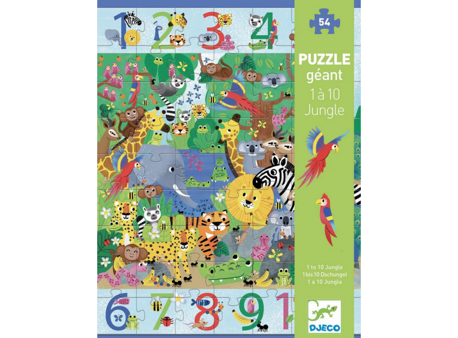 DJECO Puzzle Džungľa 54 dielikov