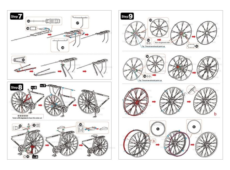 METAL EARTH 3D puzzle Bicykel (ICONX)