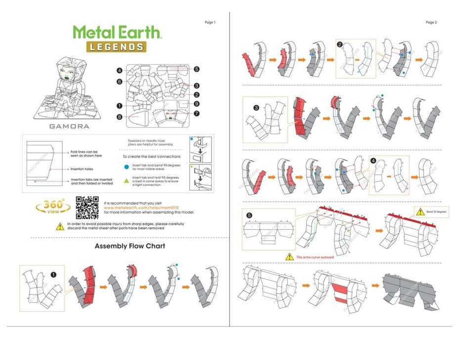 METAL EARTH 3D puzzle Strážcovia Galaxia: Gamora