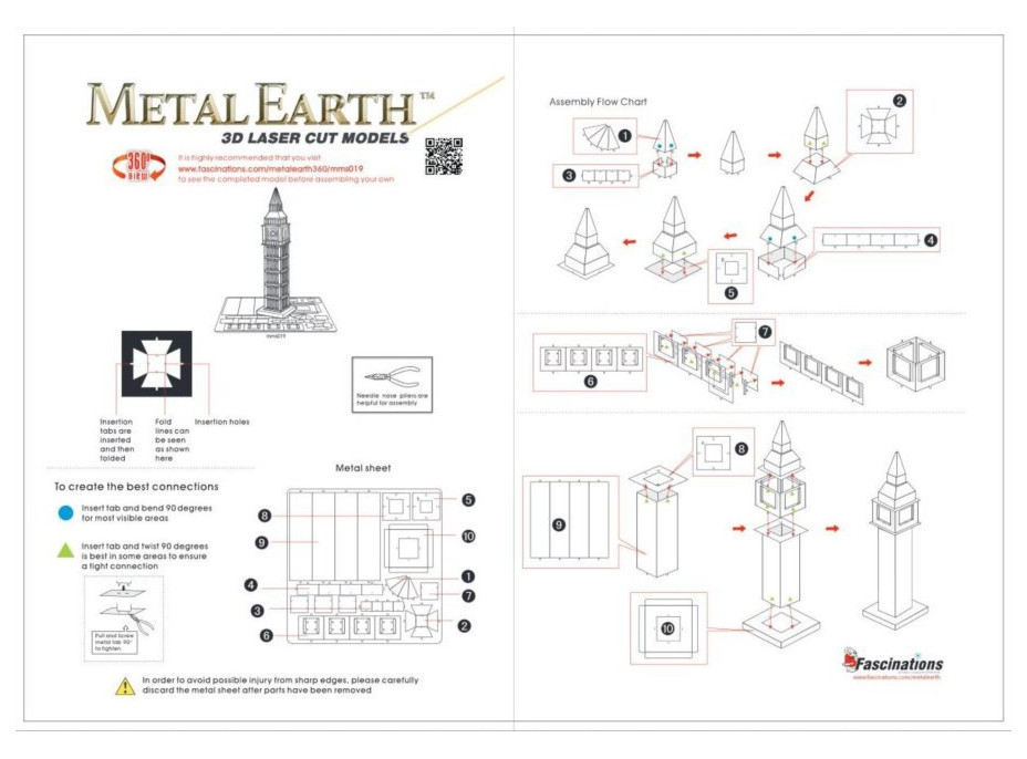 METAL EARTH 3D puzzle Big Ben