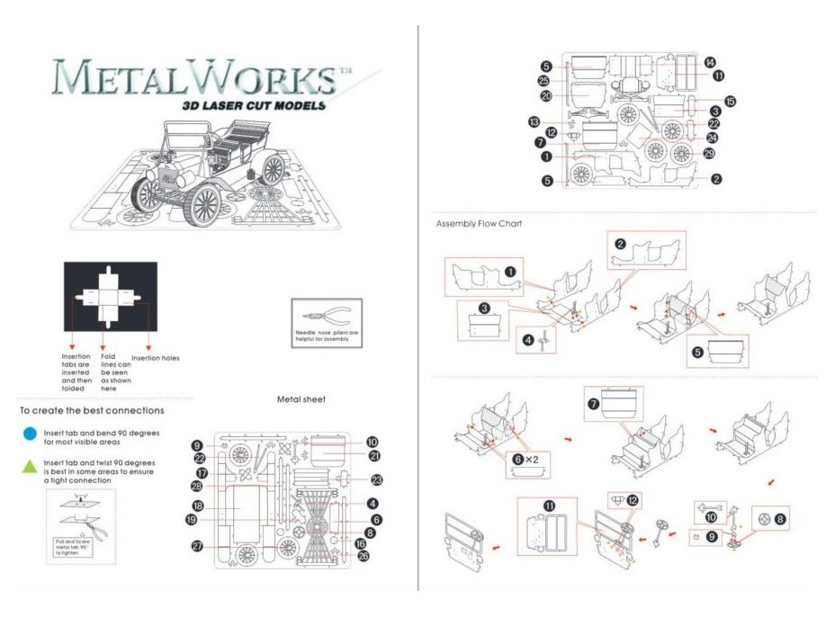 METAL EARTH 3D puzzle Ford Model T 1908