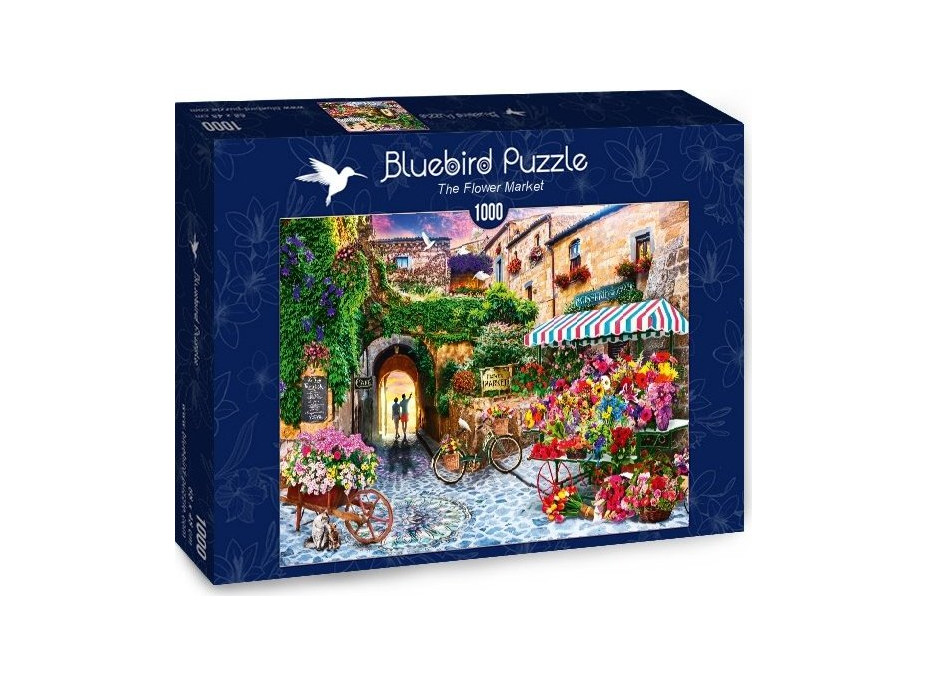 BLUEBIRD Puzzle Kvetinový trh 1000 dielikov