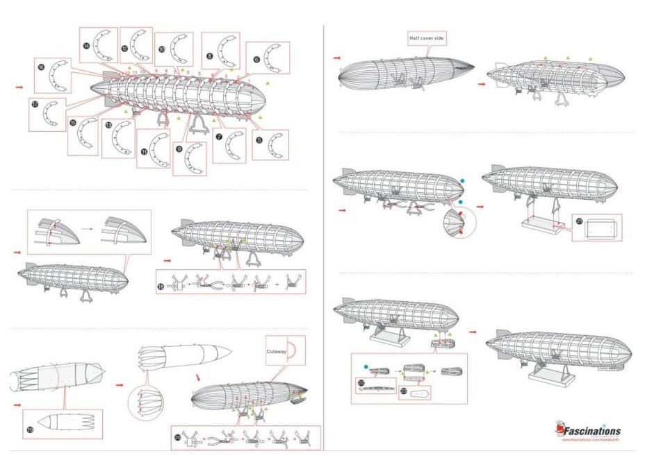 METAL EARTH 3D puzzle Vzducholoď Graf Zeppelin