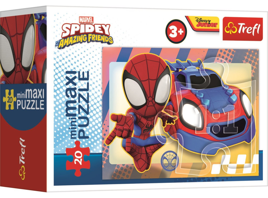 TREFL Displej Puzzle Spidey a jeho úžasní priatelia 20 dielikov (24 ks)