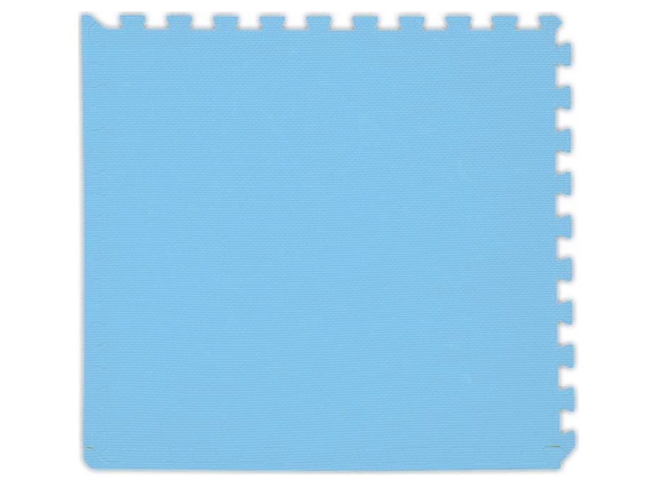 BABY Penový koberec hr. 2 cm - svetlo modrý 1 diel s okrajmi