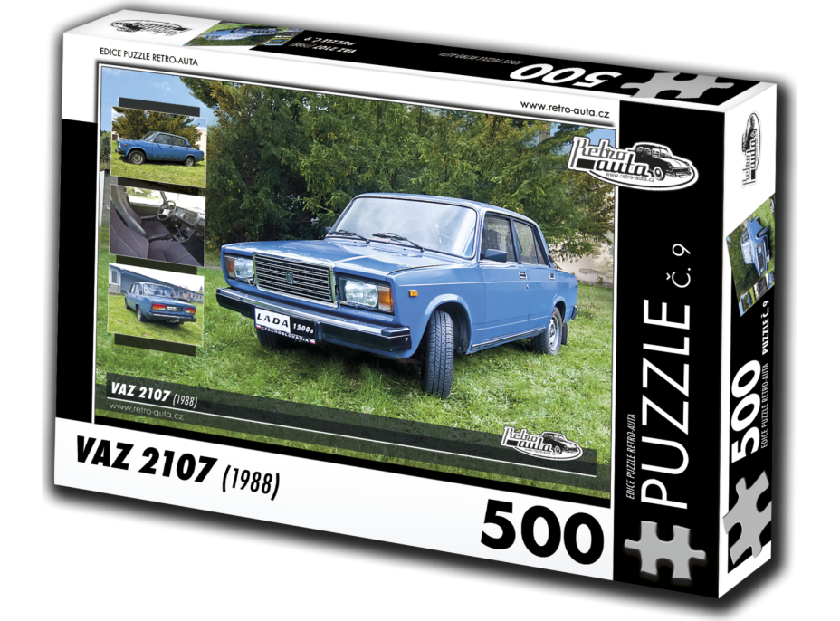 RETRO-AUTA Puzzle č. 9 VAZ 2107 (1988) 500 dielikov