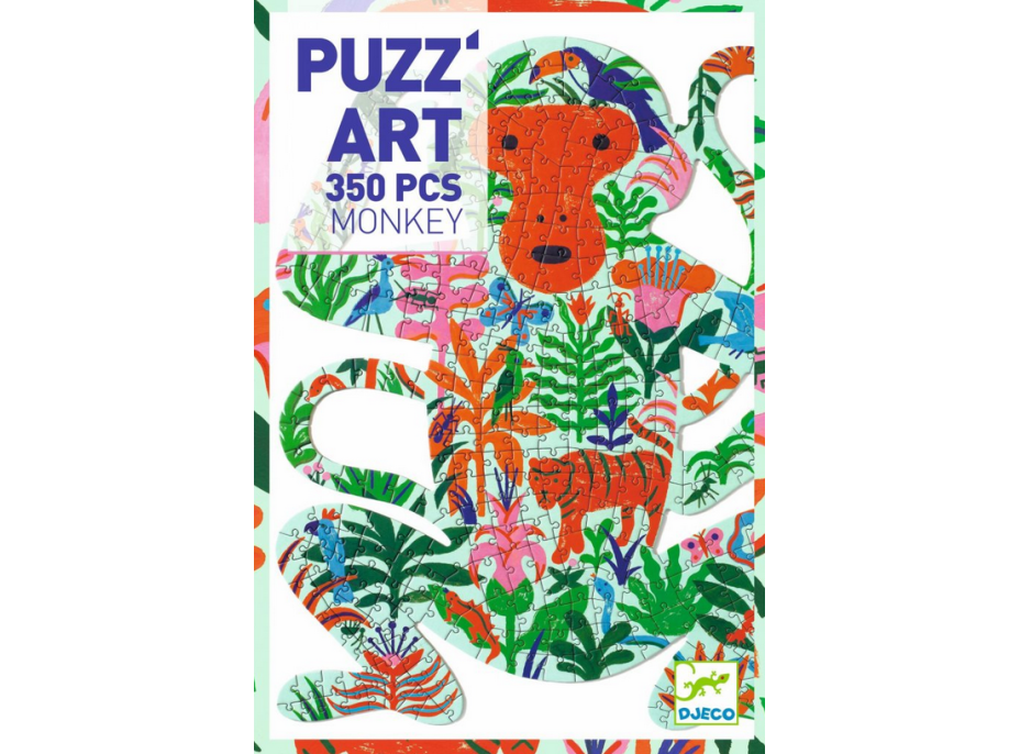 DJECO Tvarové puzzle Opice 350 dielikov