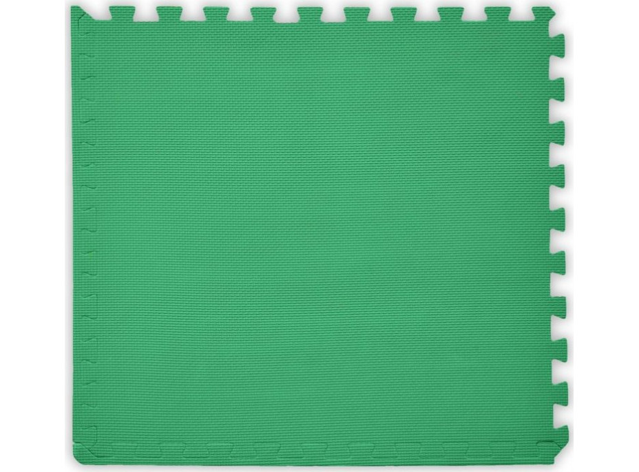 BABY Penový koberec hr. 2 cm - tmavo zelený 1 diel s okrajmi