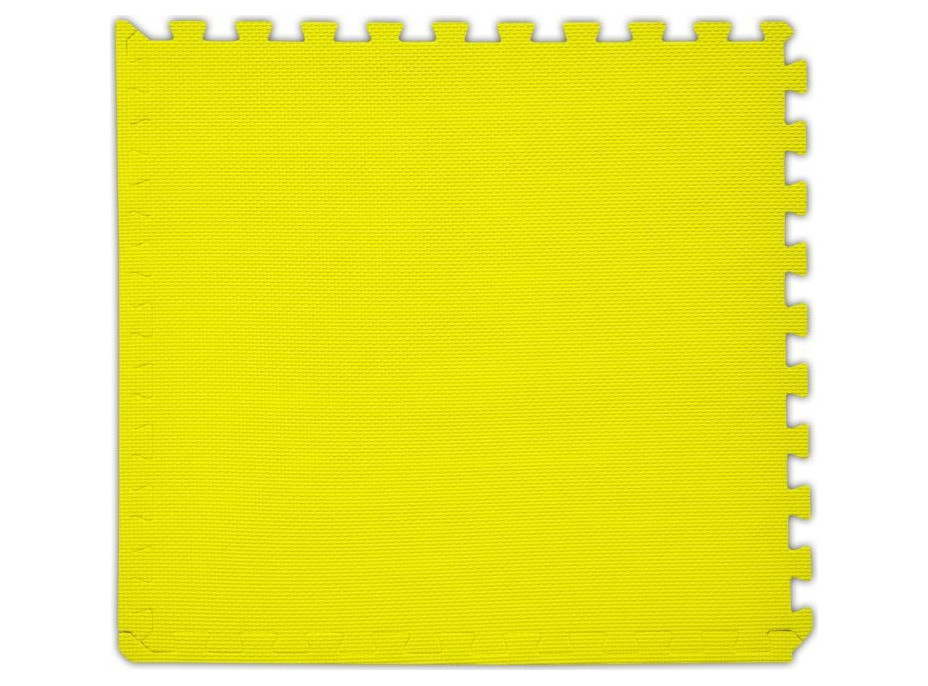 BABY Penový koberec hr. 2 cm - žltý 1 diel s okrajmi