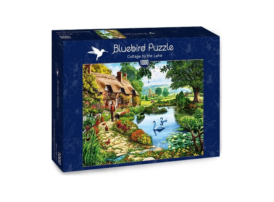 BLUEBIRD Puzzle Chalúpka pri rybníku 1000 dielikov