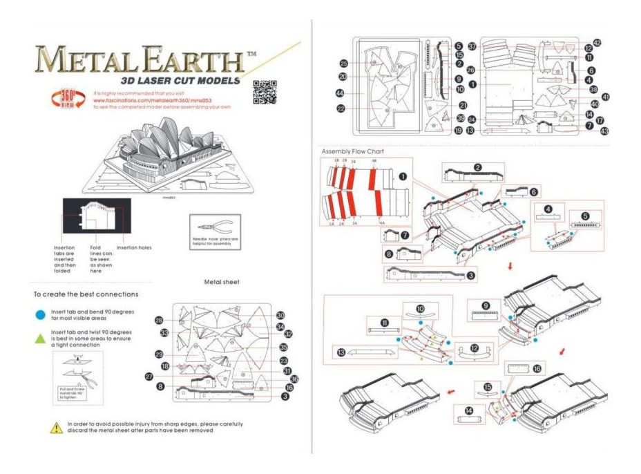 METAL EARTH 3D puzzle Opera v Sydney