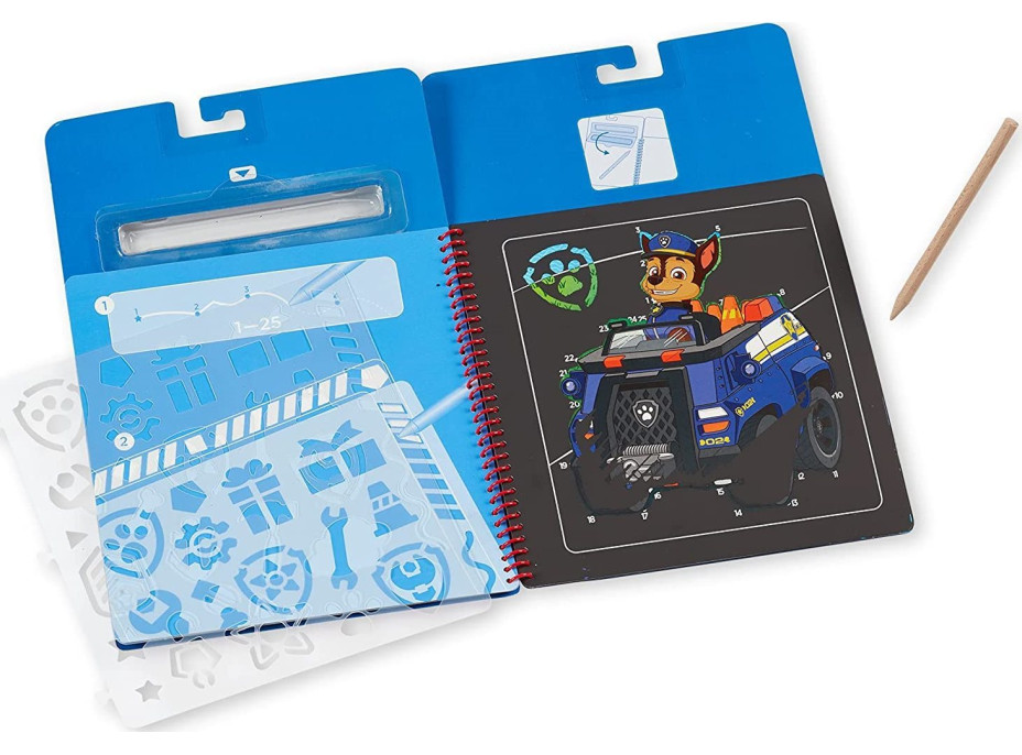 NICKELODEON Škrabacie obrázky v bloku Tlapková patrola