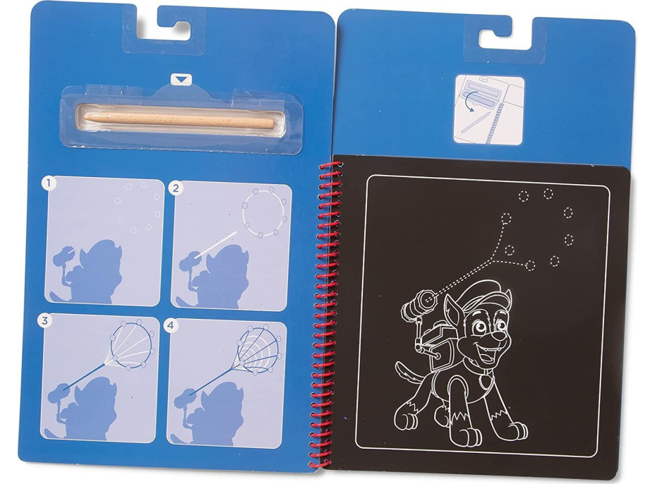 NICKELODEON Škrabacie obrázky v bloku Tlapková patrola