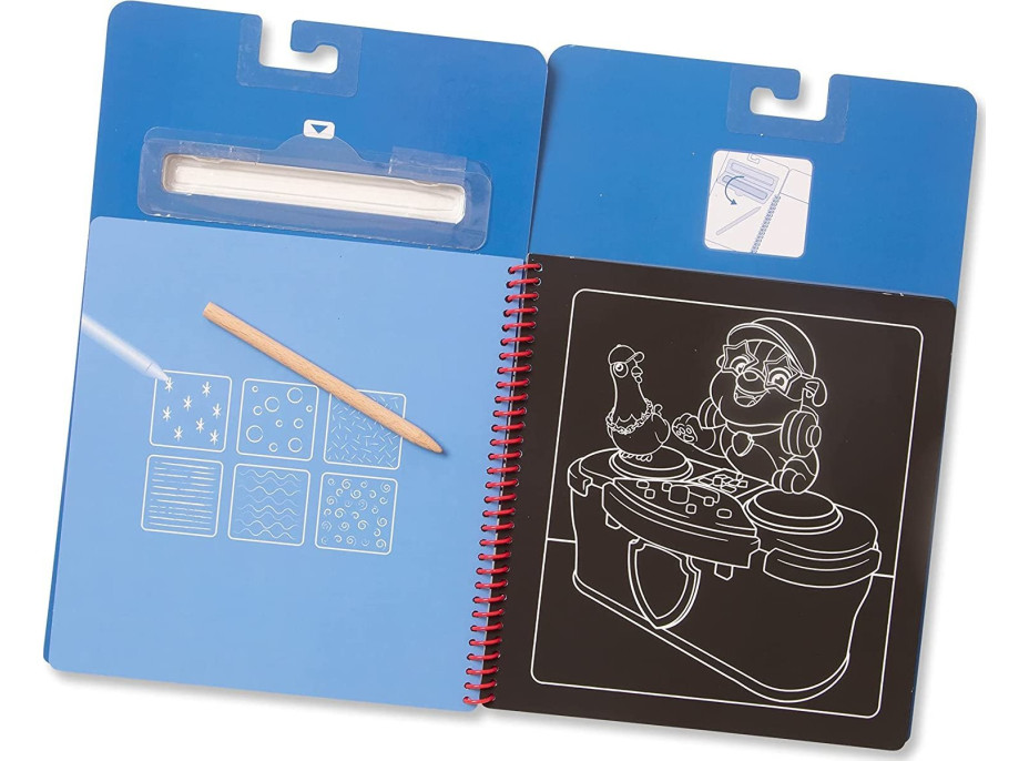 NICKELODEON Škrabacie obrázky v bloku Tlapková patrola