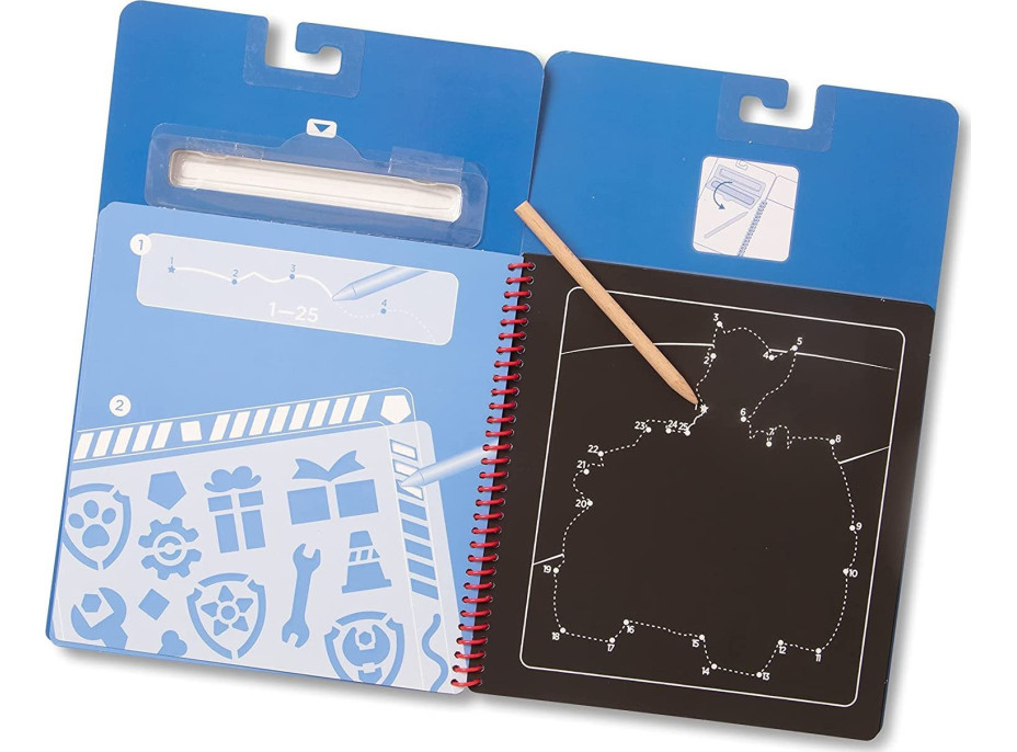 NICKELODEON Škrabacie obrázky v bloku Tlapková patrola