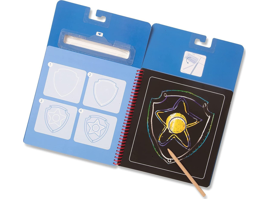 NICKELODEON Škrabacie obrázky v bloku Tlapková patrola