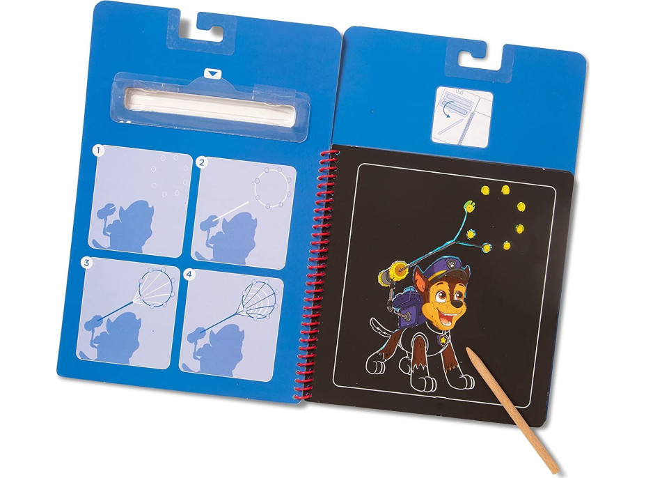 NICKELODEON Škrabacie obrázky v bloku Tlapková patrola