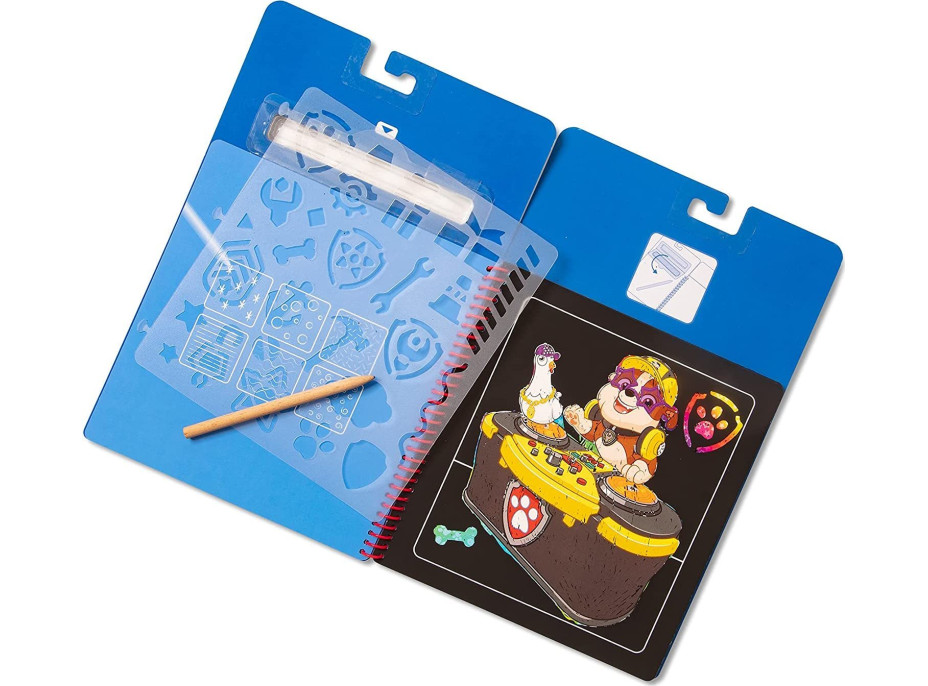 NICKELODEON Škrabacie obrázky v bloku Tlapková patrola