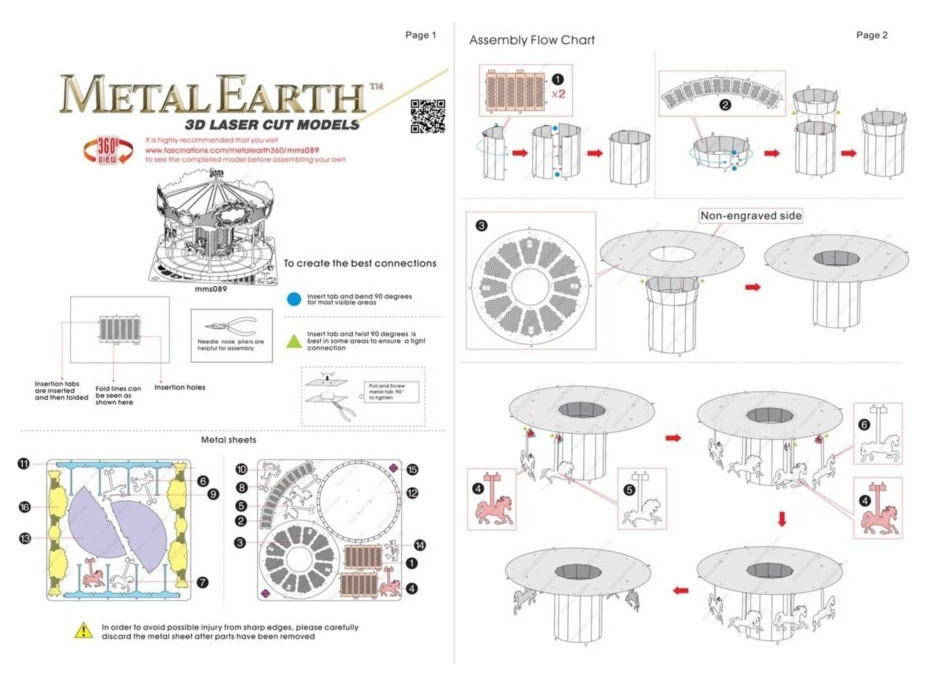 METAL EARTH 3D puzzle Kolotoč