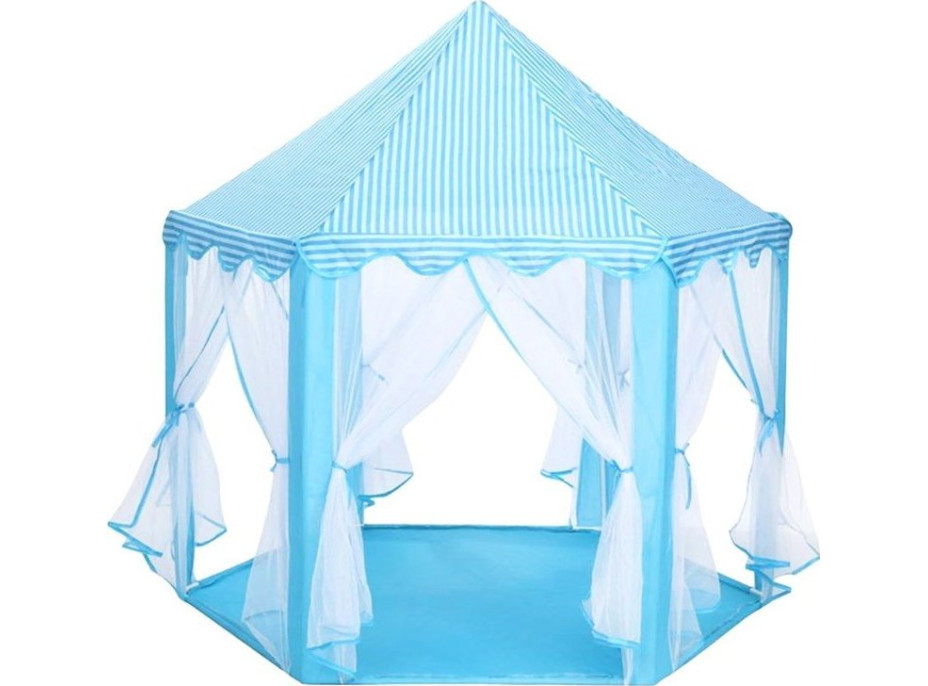 PIXINO Detský stan na hranie Princeznin palác modrý