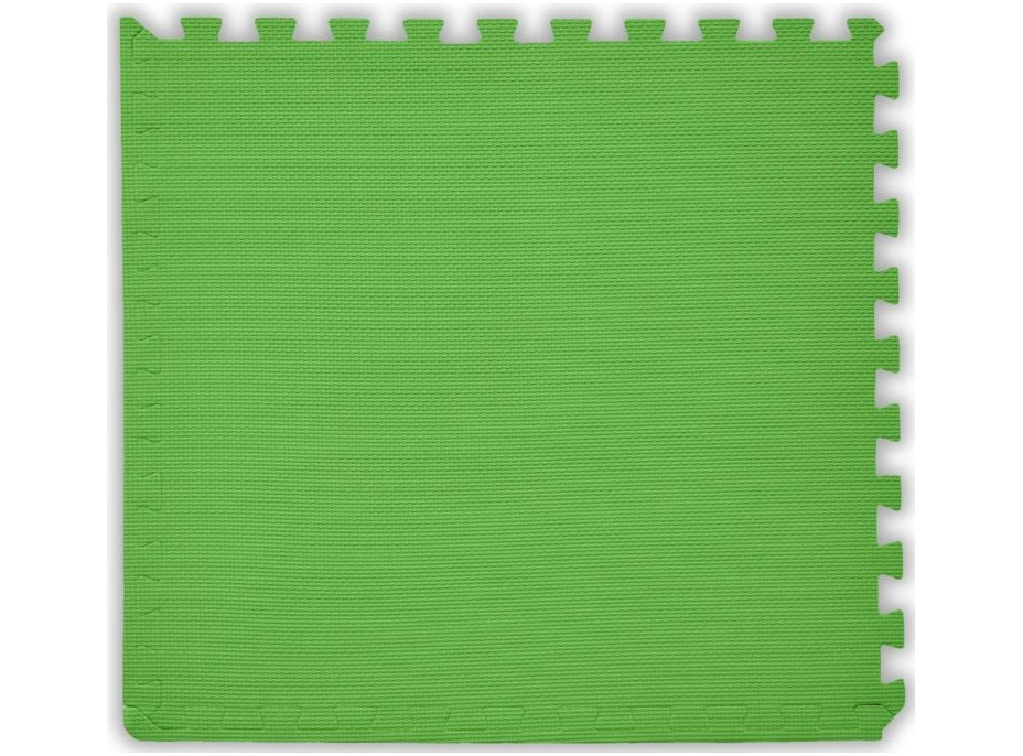 BABY Penový koberec hr. 2 cm - svetlo zelený 1 diel s okrajmi